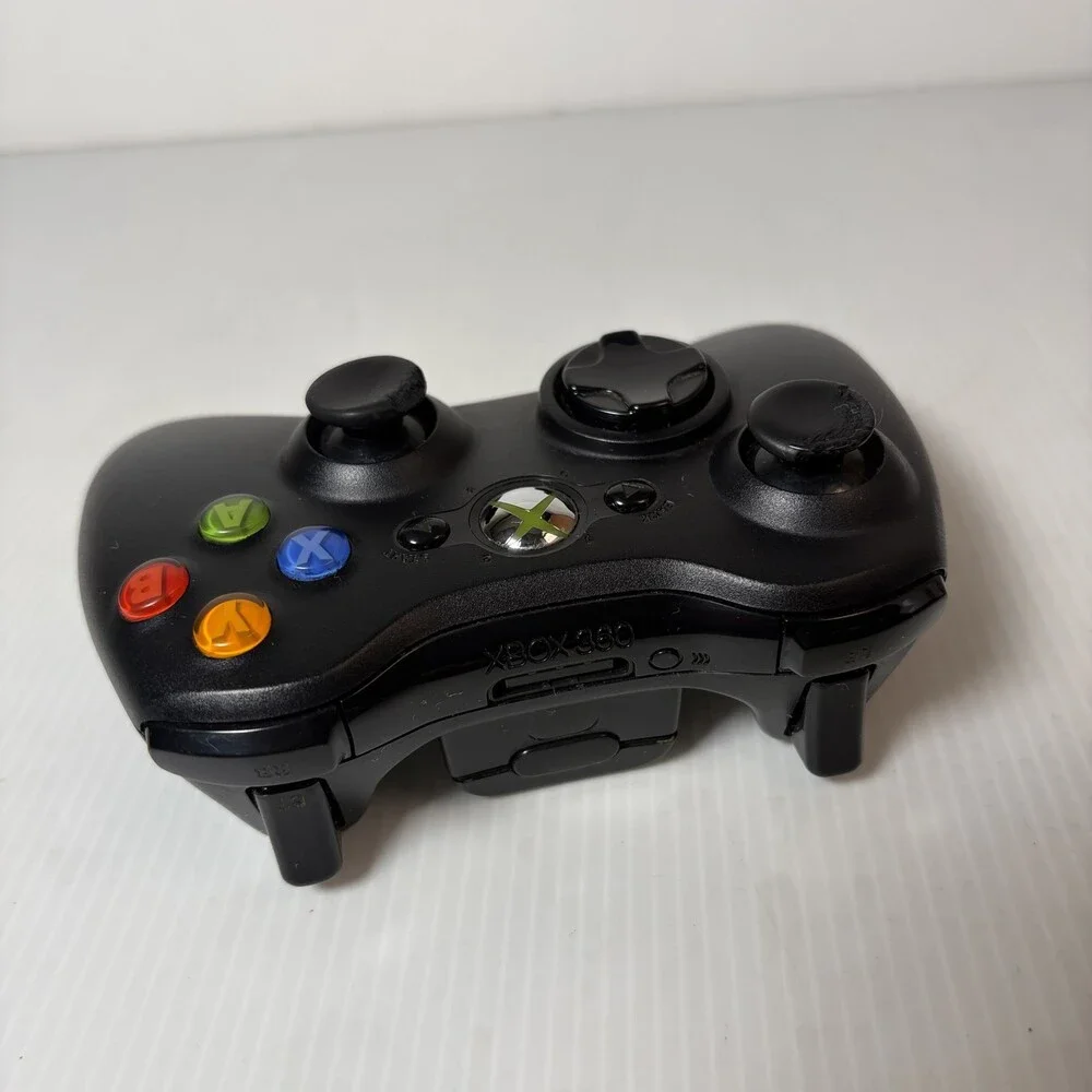 Official Microsoft Xbox 360 Wireless Controller Black Original OEM - C Grade